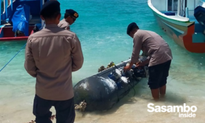 Benda Mirip Nuklir Bertuliskan Hurup Cina Ditemukan di Perairan Gili Trawangan