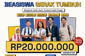 Gerak Tumbuh Luncurkan Beasiswa Rp20 Juta dengan Komitmen Perlindungan Data