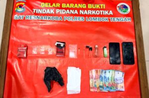 Polisi Gulung Empat Pengedar Sabu di Lombok Tengah