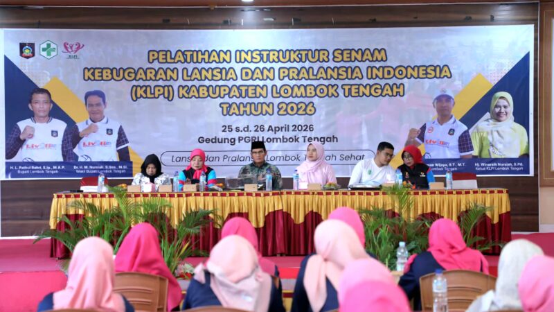 Wabup Nursiah Buka Pelatihan Instruktur Senam Lansia