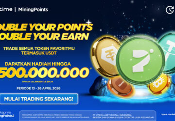 Nilai Tukar Rupiah Terus Melemah, Bittime Hadirkan Mining Points 2.0 #DoubleEarnDoublePoints, dengan Prize Pool lebih dari $30,000