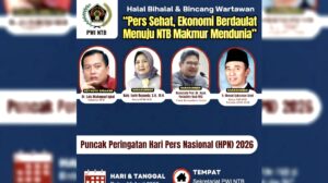 Semarak HPN 2026, PWI NTB Gelar Halal Bihalal dan Bincang Wartawan