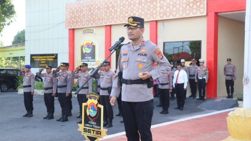 Penyegaran Organisasi, Polres Lombok Tengah Ganti Sejumlah Kasat dan Kapolsek