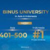 Konsistensi yang Dijaga: BINUS University Kembali Jadi PTS Nomor 1 di Indonesia versi THE Asia University Rankings 2026
