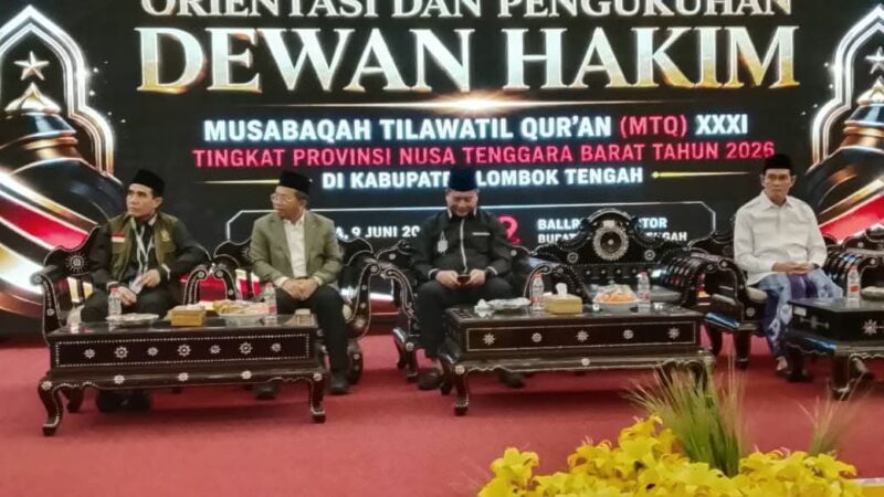 Kukuhkan Dewan Hakim MTQ XXXI, Miq Iqbal Tegaskan Objektivitas adalah Harga Mati