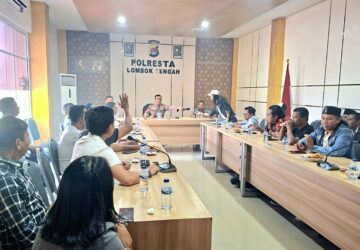 Silaturahmi dengan Puluhan LSM, Kapolresta Lombok Tengah Ajak Bersinergi Jaga Kondusivitas Daerah