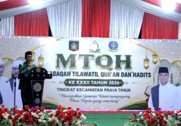 Bupati Pathul Buka MTQH XXXII Praya Timur, Ajak Generasi Muda Terus Gaungkan Al-Qur’an