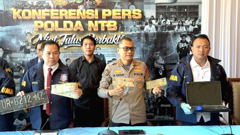 Polisi Bongkar Bisnis Gelap STNK Palsu di Mataram