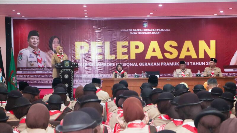 Wagub NTB Lepas 465 Kontingen Jamnas XII 2026