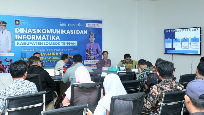 Diskominfo Loteng Perkuat Sinergi dengan BSSN dalam Pengamanan Ruang Siber