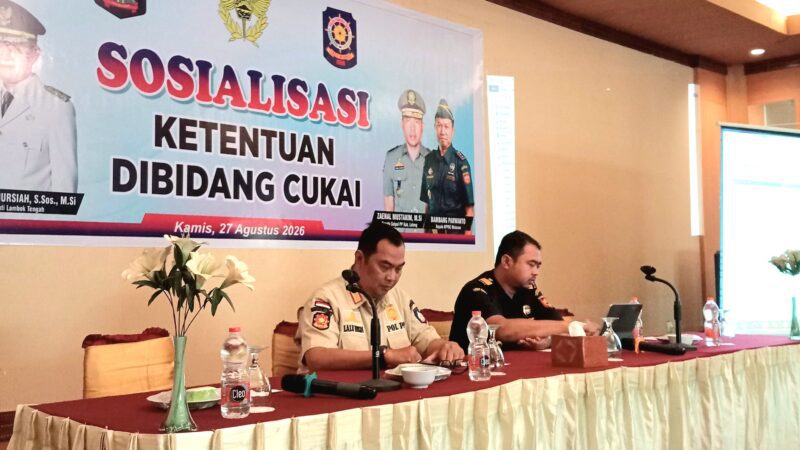 Tekan Peredaran Rokok Ilegal, Bea Cukai dan Satpol PP Lombok Tengah Perkuat Sosialisasi