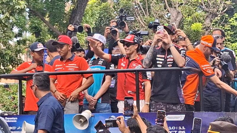 Marc Marquez, Mario Aji, dan Veda Ega Sapa Ribuan Penggemar
