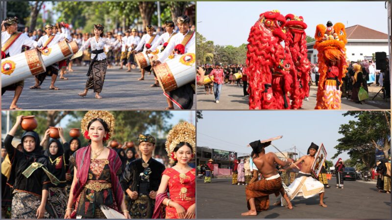 Kirab Budaya HUT Ke-81 Lombok Tengah Semarak, Barongsai hingga Peresean Jadi Simbol Persatuan dalam Keberagaman