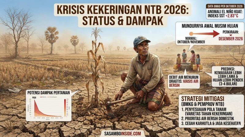 Musim Kemarau NTB Diperkirakan Berakhir Desember 2026, BMKG Imbau Warga Bijak Kelola Air